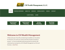 Tablet Screenshot of chwealth.com